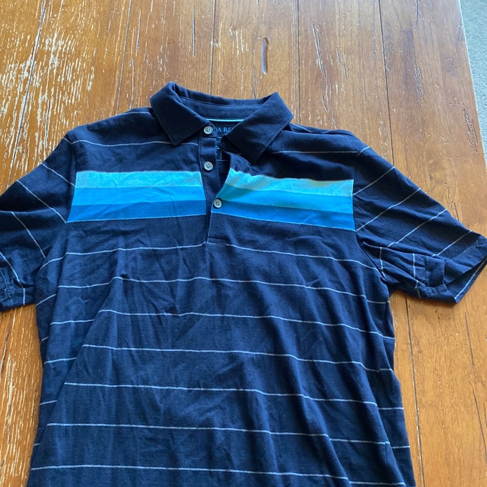 Navy, Banana Republic polo shirt, men’s medium